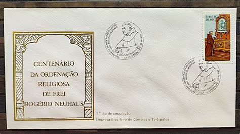 Envelope FDC 284 1983 Frei Rogerio Neuhaus Religiao CBC SC 01