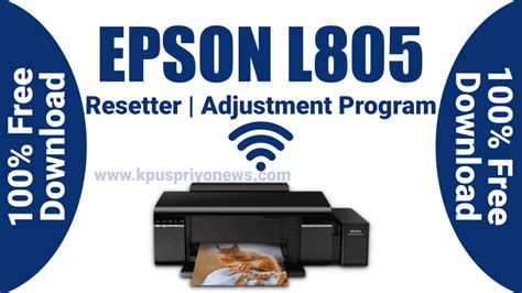 Epson Adjustment Program L Series 1 Fix Red Light Blink