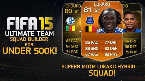 Fifa Superb Motm Lukaku Hybrid Team For Under K Squad