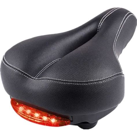 Selle VTT Homme Ultra Confortable Noir PU En Cuir Absorption