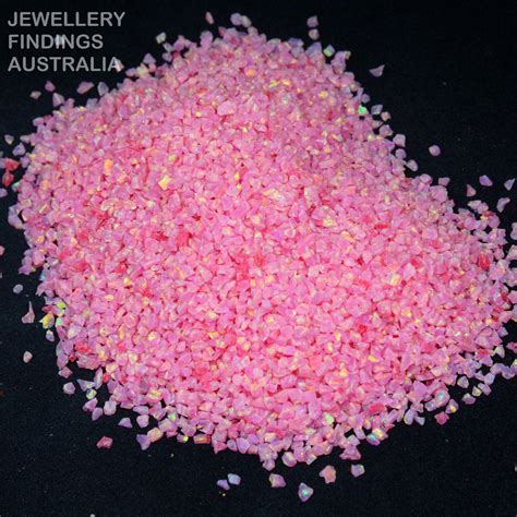 Royal Pink Crushed Opal For Jewellery Inlays Ring Making Resin Art