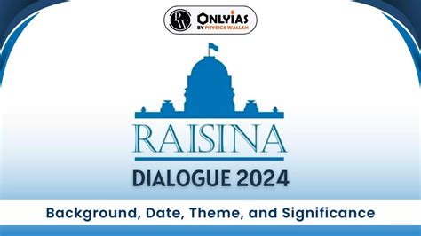 Raisina Dialogue 2024: Background, Date, Theme, And Significance ...