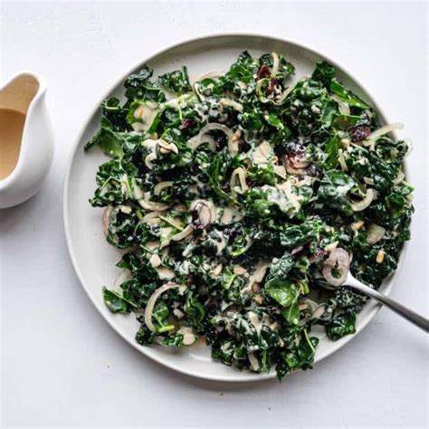 Best Tasting Kale Salad With Tahini Dressing Cooking For Peanuts