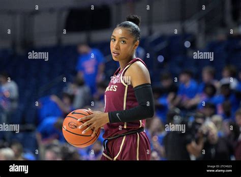 Florida State Guard Sara Bejedi 4 Stands On The Court During The