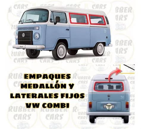 Kit Empaques Medallón Y Laterales Fijos Vw Combi 5 Pzs Cuotas sin interés