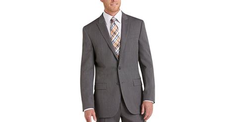 Check This Out Egara Medium Gray Slim Fit Suit Separates Coat Mens