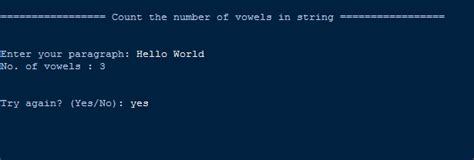 How To Create Count The Vowels In String In Python Sourcecodester