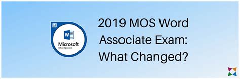 50 Changes To The 2019 MOS Word Certification Exam