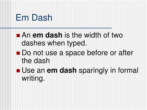 PPT - En Dash vs. Em Dash PowerPoint Presentation - ID:4048365