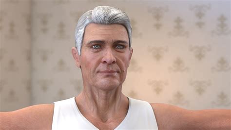 Old Man Underwear Rigged D Model Turbosquid