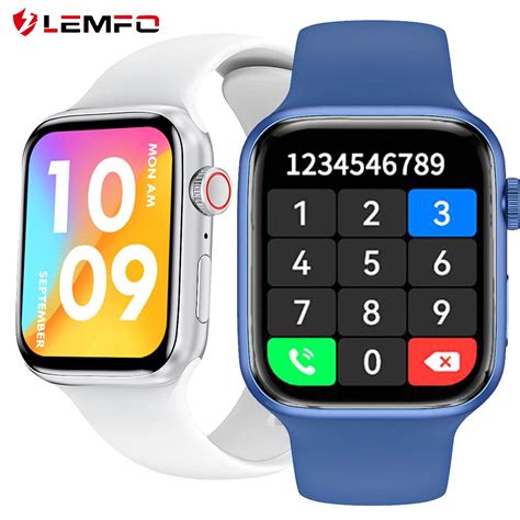 Cheap Lemfo Smart Watch Men Women Bluetooth Call Smartwatch Custom