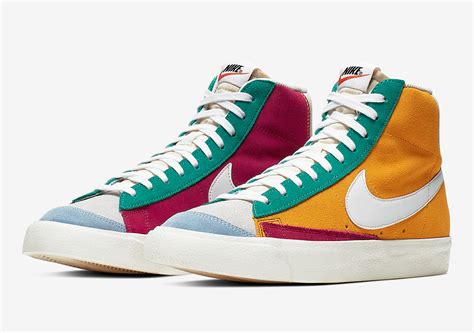 Nike Blazer Mid Vintage 77 Noble Red Kinetic Green Jade Aura CI1167-600 ...