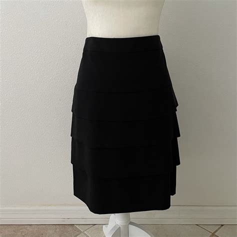 Larry Levine Skirts Black Ruffled Skirt Poshmark