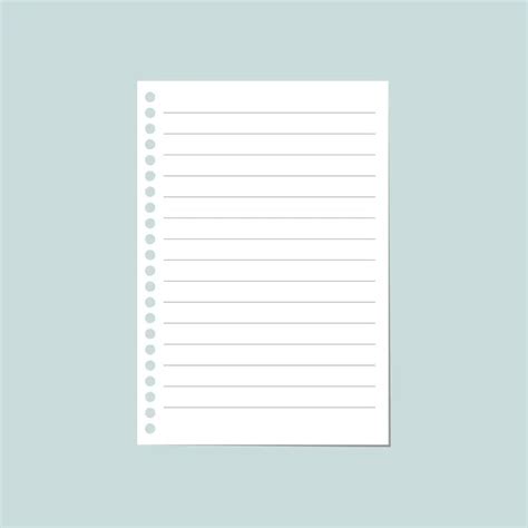 Notebook Paper With Pencil Stock Vector DeryaDraws 4775999