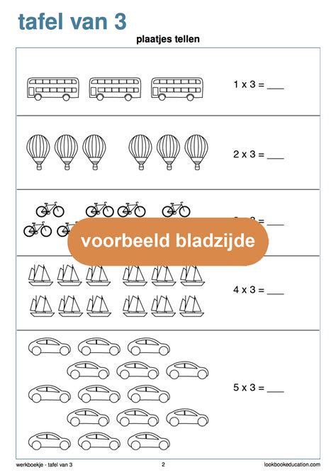 Werkblad Tafel Van 3 Sommen Nl