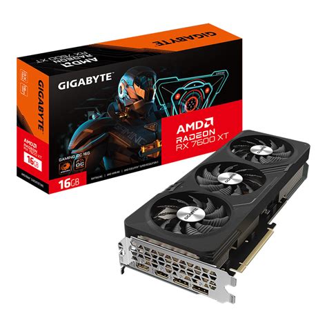 Vga การ์ดแสดงผล Gigabyte Radeon Rx 7600 Xt Gaming Oc 16g 16gb Gddr6