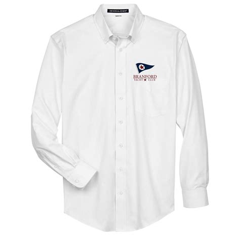 Branford Yacht Club - Mens Solid Oxford-Team One Newport