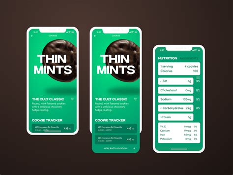 Girl Scout Cookies | Thin Mints | Nutrition Facts by Nila on Dribbble