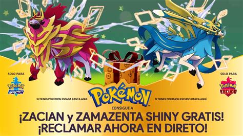 Consigue Codigos Zacian Y Zamazenta Shiny Ahora En Directo Para Pokemon