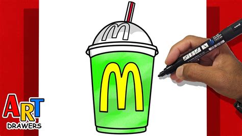 How To Draw Shamrock Shake Youtube