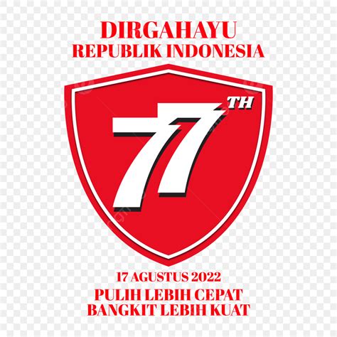 Hari Kemerdekaan Vector Hd Png Images Logo Perayaan Hari Kemerdekaan Indonesia Yang Ke 77 77