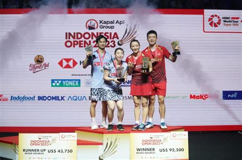 Kapal Api Group Indonesia Open 2023 Zheng Huang Ukir Banyak Kenangan