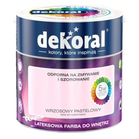 Dekoral Akrylit W 5L WRZOSOWY PASTELOWY Farba Matowa Emulsja Lateksowa