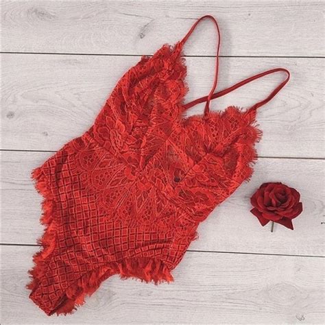 Intimates Sleepwear Sexy Lace Lingerie Red Or Black S Poshmark