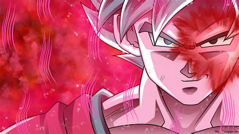 Dragon Ball Super Latar Belakang Merah Goku Muat Turun Kertas Dinding HD