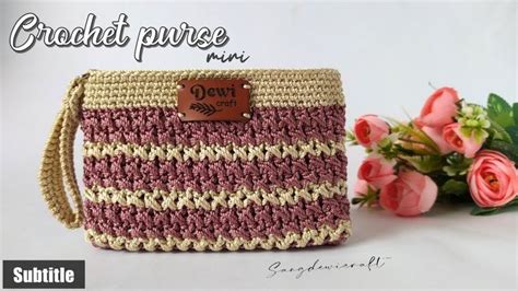 Crochet Wallet Tutorial Easy For Beginner Cara Membuat Dompet Rajut