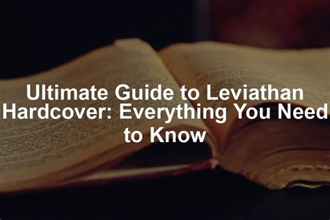 ultimate guide  leviathan hardcover