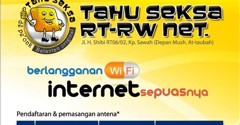 Brosur Rt Rw Net Coretan