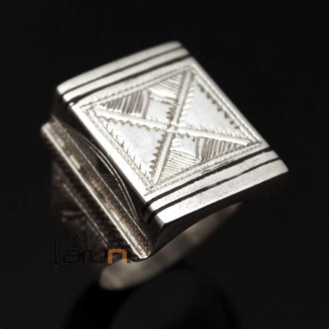 Bijoux Touareg Ethniques Bague Chevali Re En Argent Homme Femme Volume