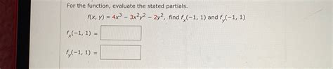 Solved For The Function Evaluate The Stated Chegg