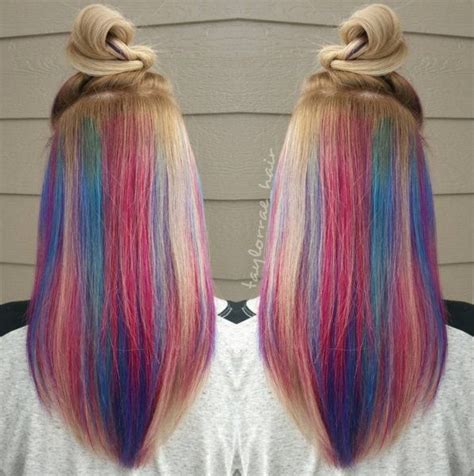 Rainbow Underlights Are The Crazy New Hair Trend On Instagram Hidden