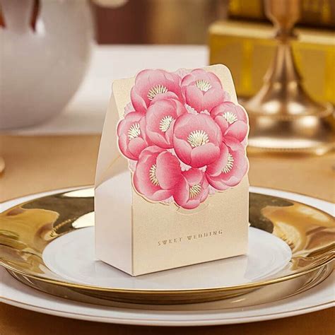 Korean Inspired Design Rose Favor Box Unique Wedding Favors And Door