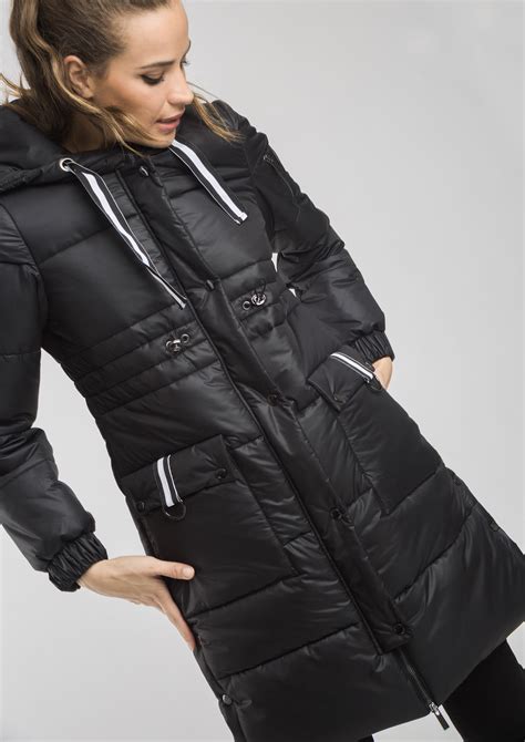 Black Quilted Parka