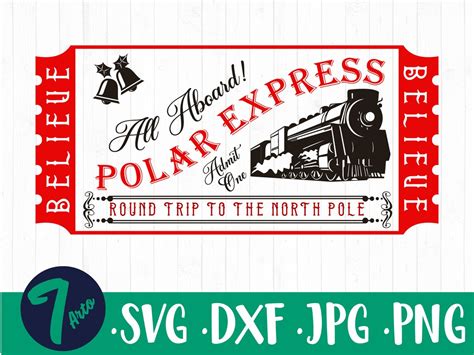 Polar Express Svg Christmas Sign Svg Polar Express Santa Etsy