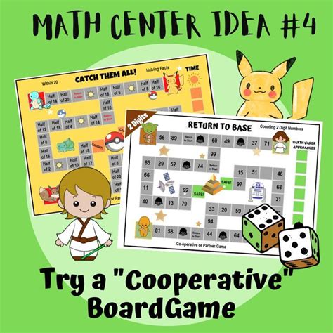 Cooperative Games for Math Centers - 2nd Grade 3rd Grade 4th Grade Fun Math Games - Problem ...