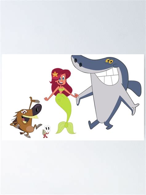 Zig And Sharko Poster For Sale By Jak Son Redbubble