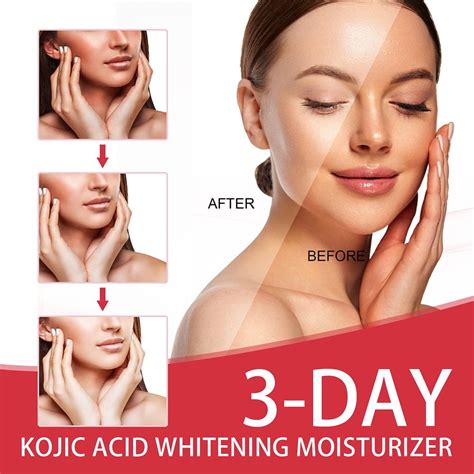 Buy 3 Day Kojic Acid Moisturizer Fade Spots Brighten Firming Facial