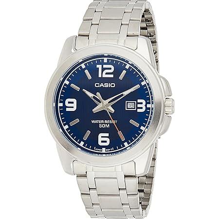 Casio MTP VD01D 2BV Men S Enticer Stainless Steel Blue Dial Casual