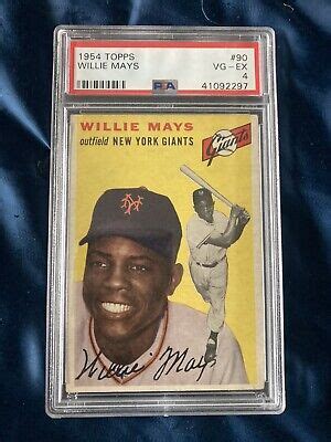 1954 Topps 90 Willie Mays New York Giants HOF PSA 4 VG EX EBay