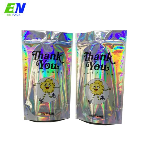 Custom Aluminum Foil Laminated Ziplock Mylar Smell Proof Holographic