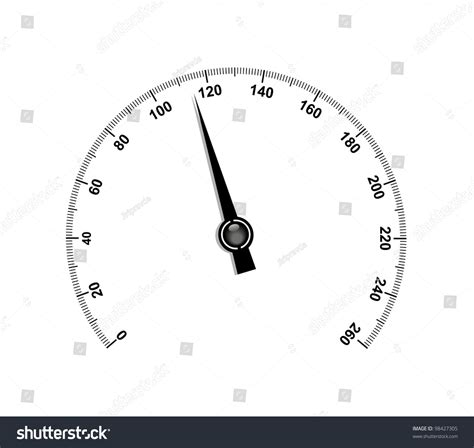 Needle Speedometer Stock Vector Illustration 98427305 : Shutterstock