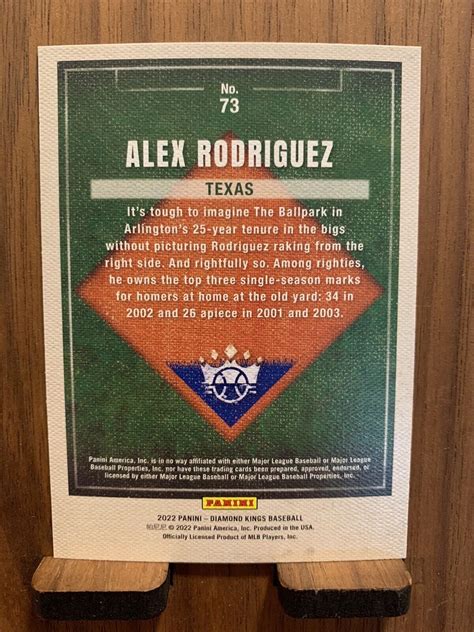 Panini Diamond Kings Alex Rodriguez For Sale Online Ebay