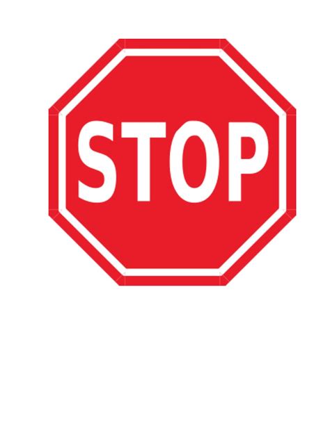 Stop Sign Symbol Clipart Best