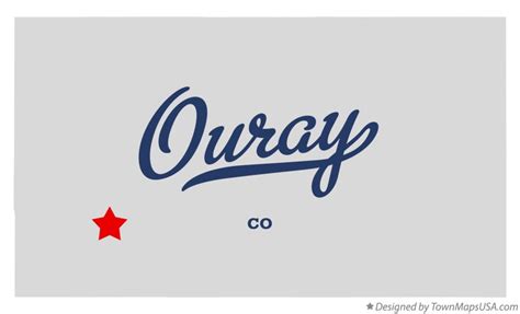 Map of Ouray, CO, Colorado