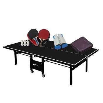 MESA DE PING PONG MDF 18mm 1084 PRETA KLOPF Kit Completo C Estojo