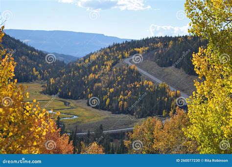 Utah Fish Lake National Forest with Fall Colors Stock Photo - Image of ...